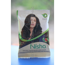 Натуральная краска для волос, бровей , ресниц черная от Nisha 